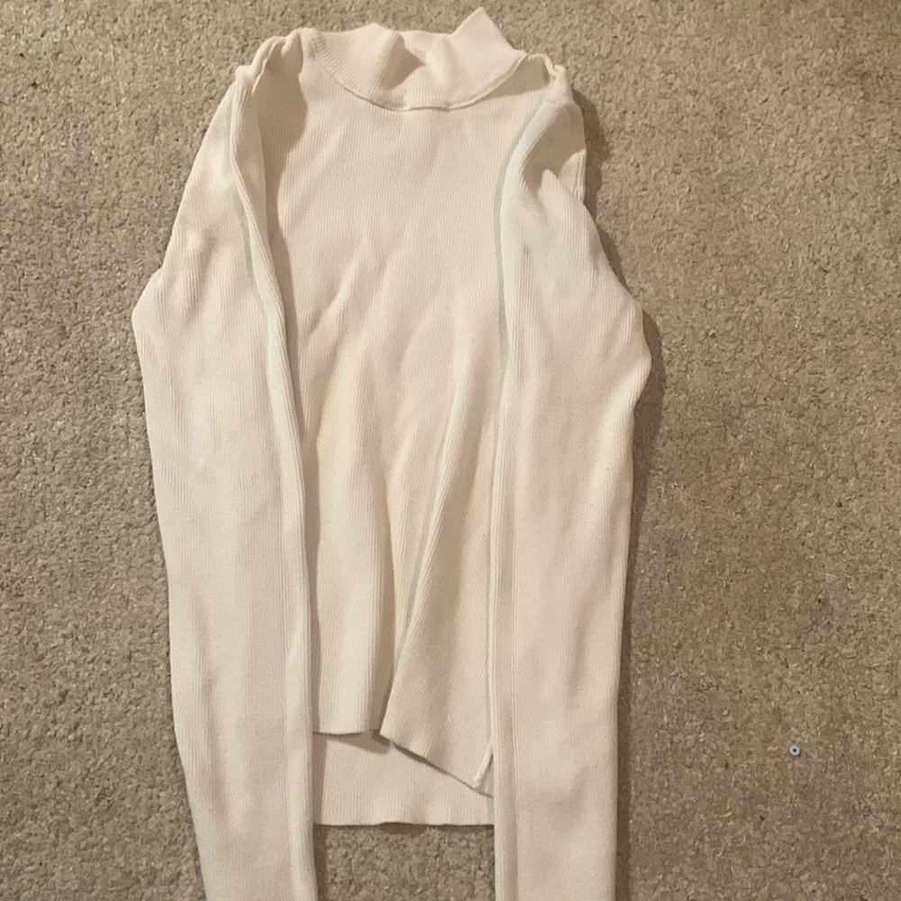White/ cream turtleneck top